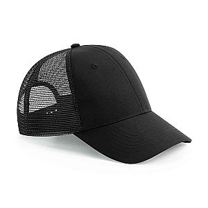 Beechfield Recycled 6 Panel Snapback Trucker Cap - Black