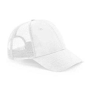 Beechfield Recycled 6 Panel Snapback Trucker Cap - White