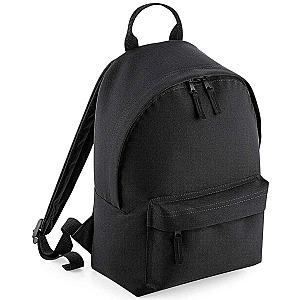 BagBase Mini Fashion Backpack - Black/Black