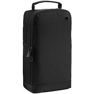 BagBase Athleisure Sports Shoe/Accessory Bag - Black/Black