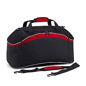 BagBase Teamwear Holdall - Black/Classic Red