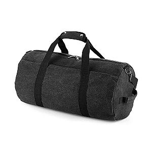BagBase Vintage Canvas Barrel Bag - Vintage Black