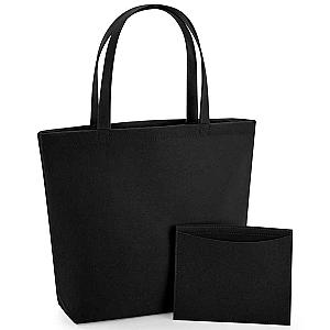 BagBase Felt Shopper - Black