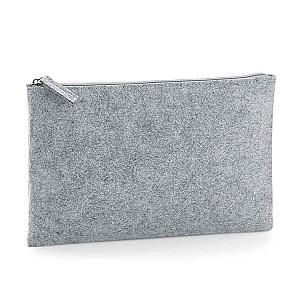 BagBase Felt Accessory Pouch - Grey Melange