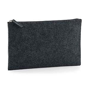 BagBase Felt Accessory Pouch - Charcoal Melange