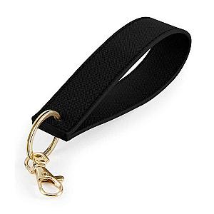 BagBase Boutique Wristlet Key Ring - Black