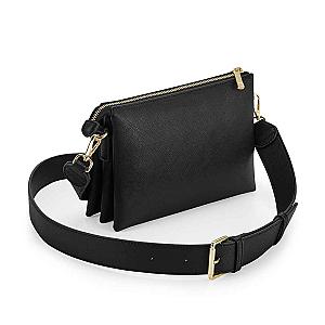 BagBase Boutique Soft Cross Body Bag - Black