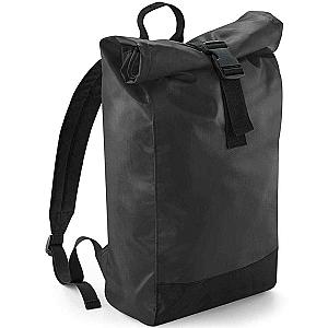 BagBase Tarp Roll-Top Backpack - Black