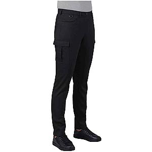 Brook Taverner Ladies Nantes Tailored Leg Cargo Trousers - Black