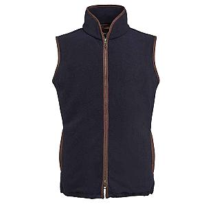 Brook Taverner Unisex Cincinatti Fleece Gilet - Navy