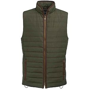 Brook Taverner Tampa Quilted Gilet - Olive Green