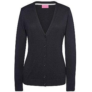 Brook Taverner Ladies Augusta V Neck Cardigan - Black