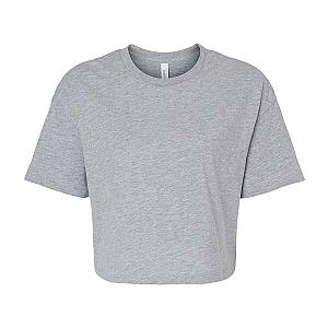 Bella Ladies Jersey Cropped T-Shirt - Athletic Heather