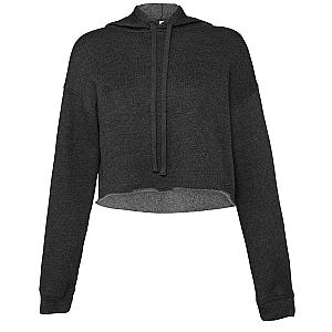 Bella Ladies Cropped Hoodie - Dark Grey