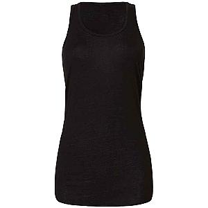 Bella Ladies Flowy Racer Back Tank Top - Black