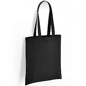 Brand Lab Cotton Long Handle Shopper - Black
