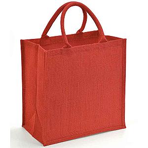 Brand Lab Natural Jute Tote - Red