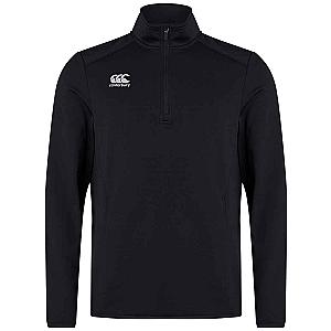 Canterbury Club Zip Neck Mid Layer Training Top - Black