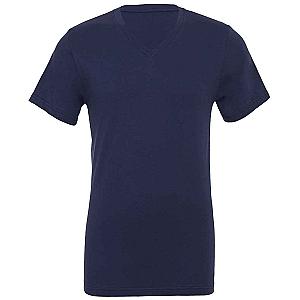 Canvas Unisex Jersey V Neck T-Shirt - Navy