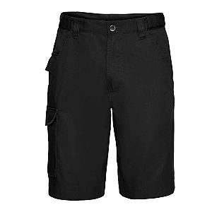 Russell Workwear Poly/Cotton Shorts - Black