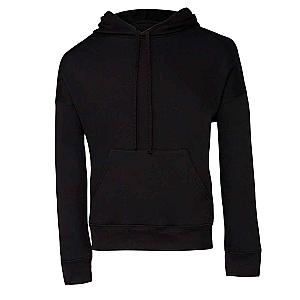 Canvas Unisex Sponge Fleece DTM Hoodie - Black