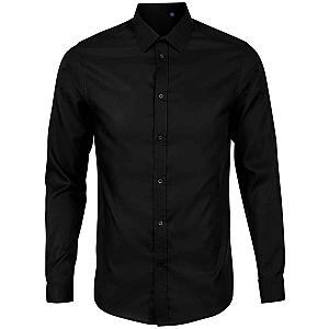 NEOBLU Blaise Long Sleeve Shirt - Deep Black