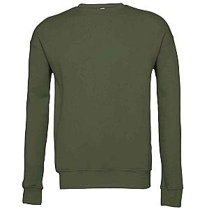 Canvas Unisex Sponge Fleece Drop Shoulder Sweatshirt - Military Green