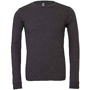 Canvas Unisex Heather CVC Long Sleeve T-Shirt - Dark Grey