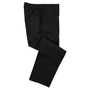 Dennys Unisex Elasticated Chef's Trousers - Black