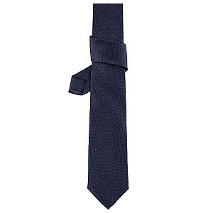 NEOBLU Teodor Plain Jacquard Tie - Night Blue