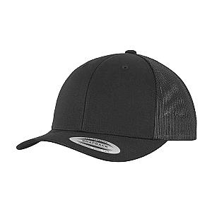 Flexfit Retro Trucker Cap - Black