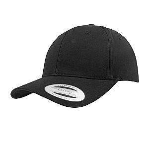 Flexfit Curved Classic Snapback Cap - Black