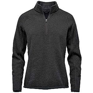 Stormtech Ladies Avalante 1/4 Zip Fleece - Black Heather