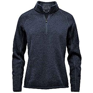 Stormtech Ladies Avalante 1/4 Zip Fleece - Navy Heather