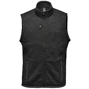 Stormtech Avalante Full Zip Knitted Fleece Gilet - Black Heather