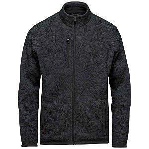 Stormtech Avalante Full Zip Knitted Fleece Jacket - Black Heather
