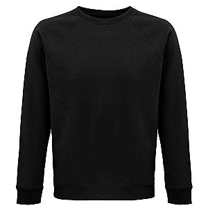 SOL'S Unisex Space Organic Raglan Sweatshirt - Black