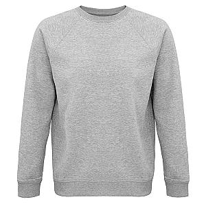 SOL'S Unisex Space Organic Raglan Sweatshirt - Grey Marl