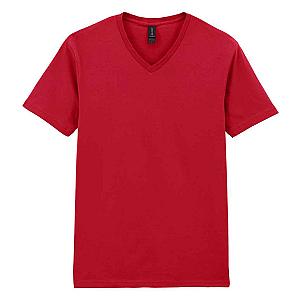 Gildan SoftStyle® V Neck T-Shirt - Cherry Red