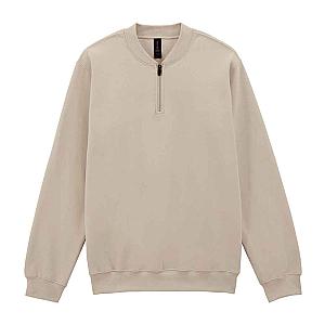 Gildan SoftStyle® Midweight Fleece 1/4 Zip Sweatshirt - Sand