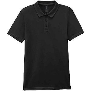 Gildan Ladies SoftStyle® Double Piqué Polo Shirt - Black