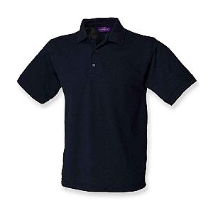 Henbury Heavy Poly/Cotton Piqué Polo Shirt - Navy