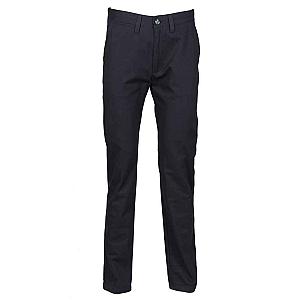 Henbury Ladies 65/35 Flat Fronted Chino Trousers - Navy