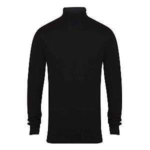 Henbury Roll Neck Sweater - Black
