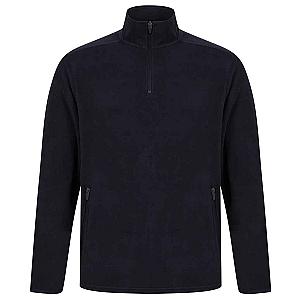 Henbury Zip Neck Micro Fleece - Navy