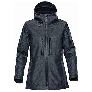Stormtech Ladies Epsilon 2 Hooded Soft Shell Jacket - Charcoal Twill