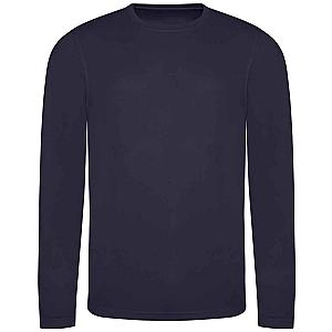 AWDis Cool Long Sleeve Wicking T-Shirt - French Navy