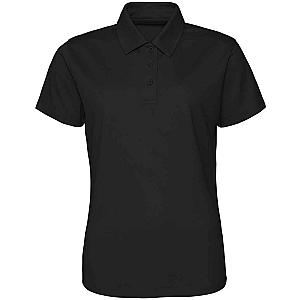 AWDis Ladies Cool Polo Shirt - Jet Black