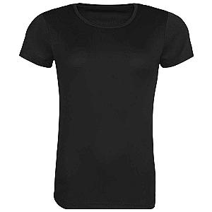 AWDis Ladies Cool Recycled T-Shirt - Jet Black