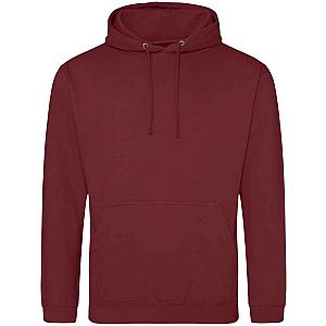 AWDis College Hoodie - Red Hot Chilli